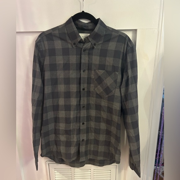 Billy Reid Men's Kirby button down plaid Shirt - Picture 3 of 9